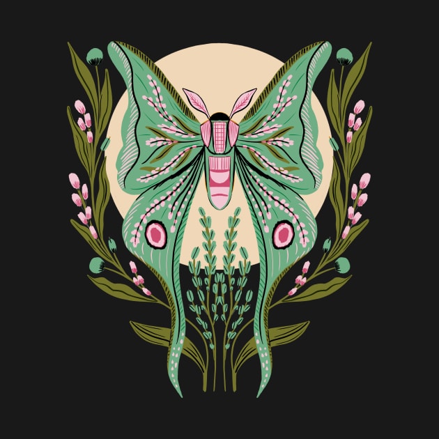 Mystical Luna Moth by Taranormal