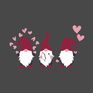 Gnomes Love Heart Gift for Valentine T-Shirt