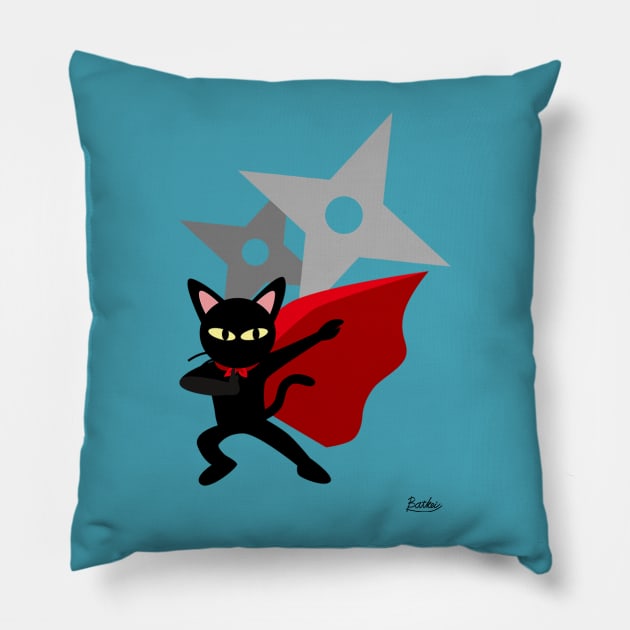 Hero Cat Pillow by BATKEI