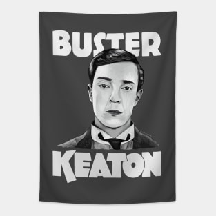 Buster Keaton Illustration Portrait by burro tees! Tapestry