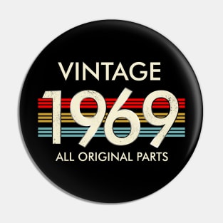 Vintage 1969 All Original Parts Pin