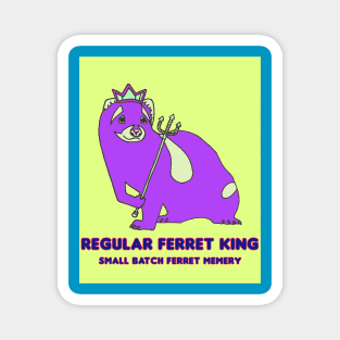 Purple Ferret King Magnet