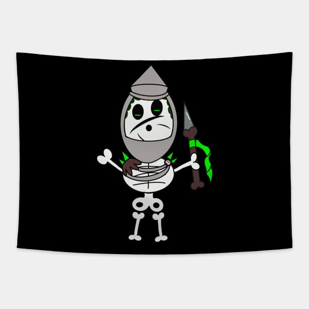 Cute skeletons doodle style Tapestry by Sumet