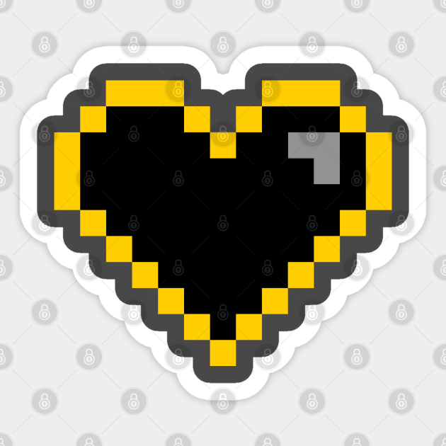 Bat Pixel Heart - Batman - Sticker | TeePublic