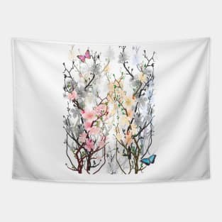 Beautiful Blossoms of Sakura Flower Tapestry