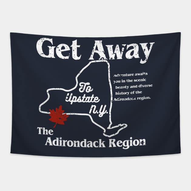 get away to upstate new york Tapestry by cartogie