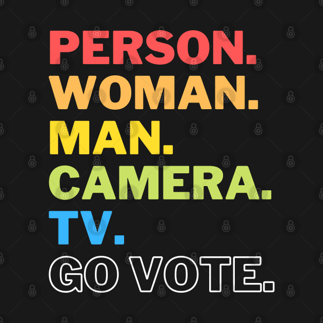 Person Woman Man Camera Tv Go Vote by JustCreativity