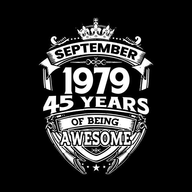 September 1979 45 Years Of Being Awesome 45th Birthday by Che Tam CHIPS