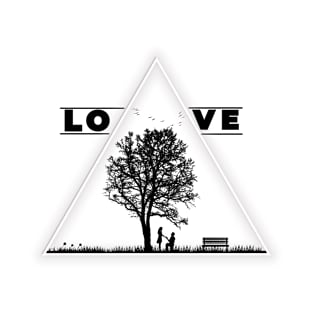 Love Triangle, Proposing, Wedding, Lovers, Nature T-Shirt