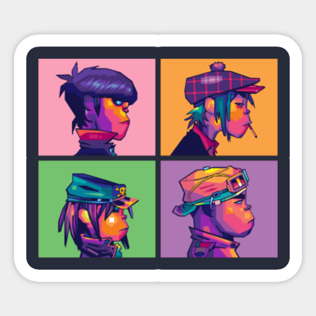 Gorillaz - Gorillaz - Sticker