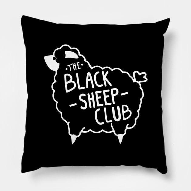 The Black Sheep Club Pillow by Fiends