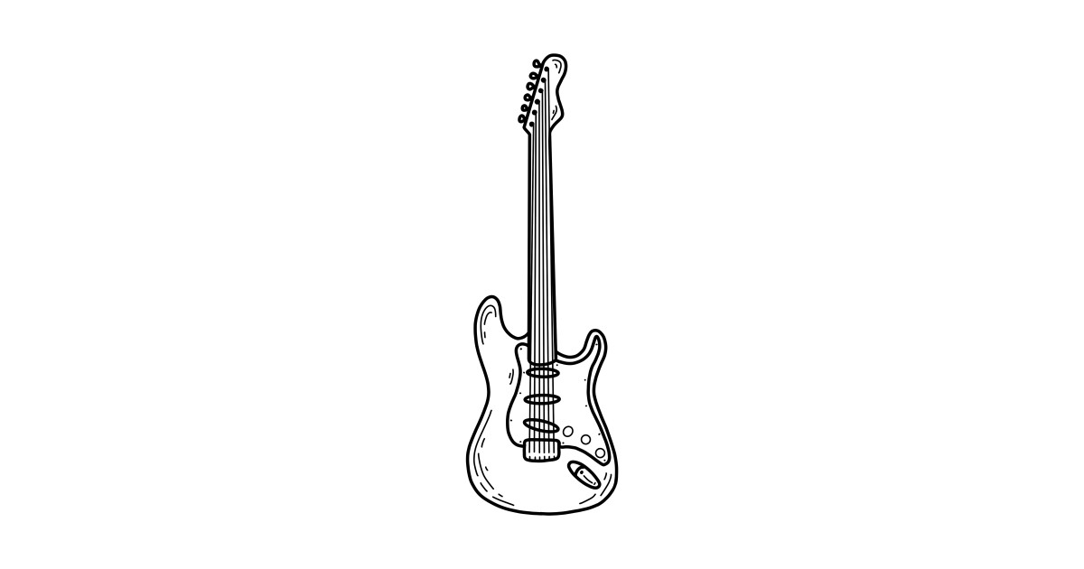 Simple Electric guitar E Guitar T Shirt TeePublic