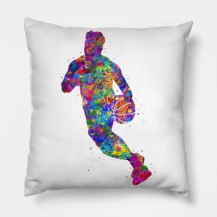 Basketball watercolor Pillow