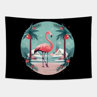 Flamingo Flock Sunset, Love Flamingos Tapestry