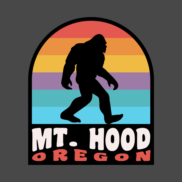 Mt Hood Oregon Bigfoot Sasquatch PNW by PodDesignShop