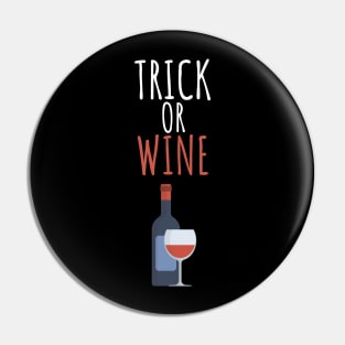 Trick or wine Pin