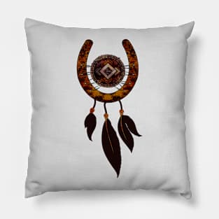 Horseshoe with Dream Catcher Pillow