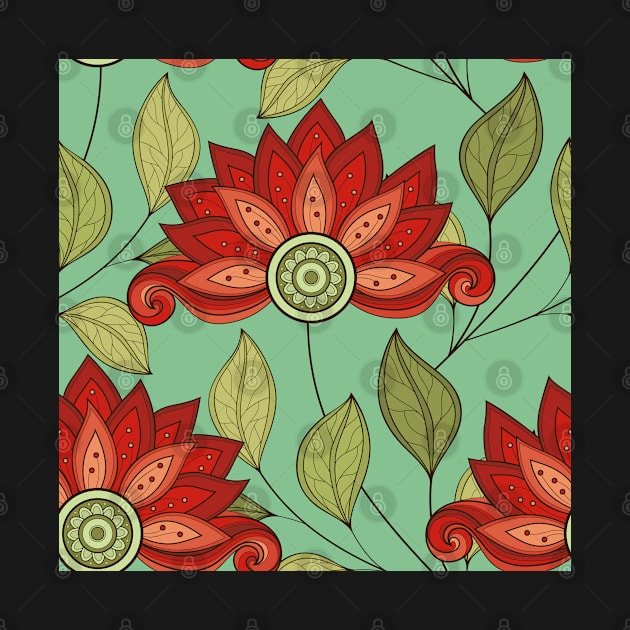 Spring Pattern with Floral Motifs by lissantee