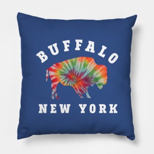 Buffalo New York Tie Dye Pillow
