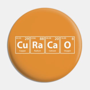 Curacao (Cu-Ra-Ca-O) Periodic Elements Spelling Pin