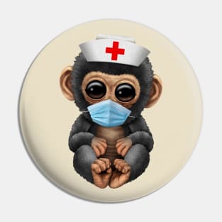 Cute Baby Chimp Nurse Pin