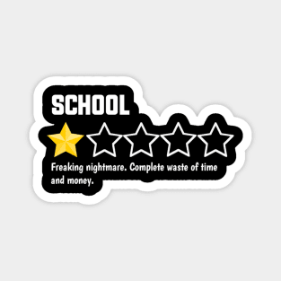 school, one star revue. freaking nightmare. complete waste of time and money Magnet