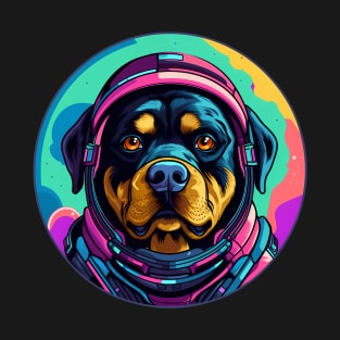 Rottweiler Cosmic Space Dogs Galaxy Astronaut Space Puppy T-Shirt