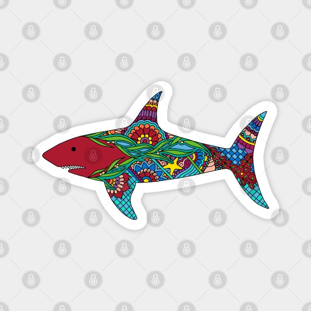 Henna Shark Magnet by HLeslie Design