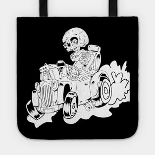 Jerry The Skeleton Was a Race Car driver Tote