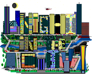 Night In The City Magnet