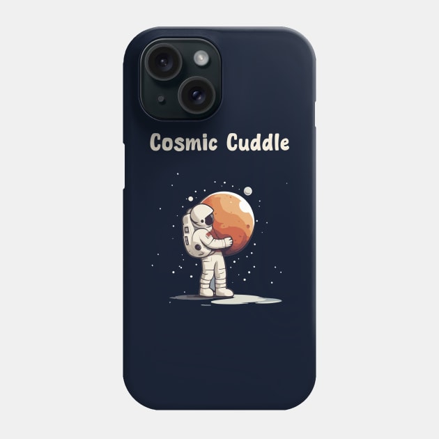 Astronaut hugging the planet Phone Case by Patterns-Hub