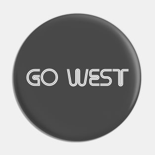 Go West, white Pin