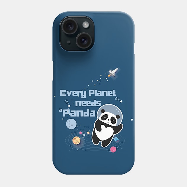 Every planet needs a panda astronaut panda Phone Case by Ribsa