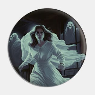 Poltergeist ghost bride retro vintage horror Pin