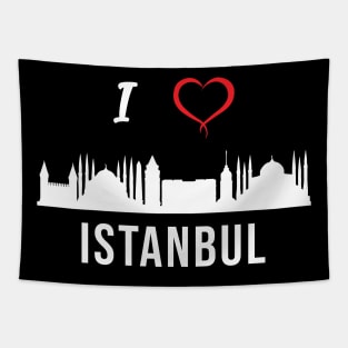 I love Istanbul Skyline Turkish Kurdish Zazaki Culture Tapestry