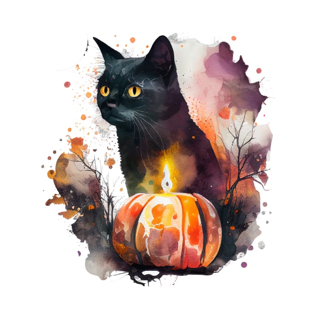 Halloween Black Cat by Mixtgifts