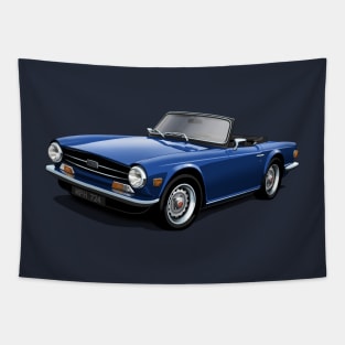 Triumph TR6 in dark blue Tapestry