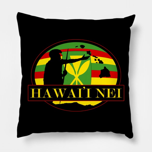 Hawai'i Nei Kanaka Maoli by Hawaii Nei All Day Pillow by hawaiineiallday