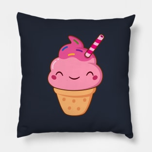 Cute Kawaii Ice Cream Cone Pillow