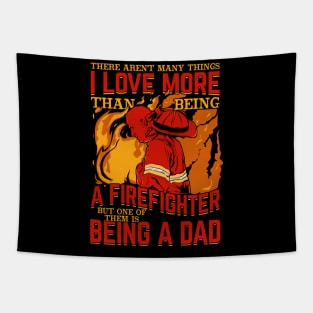 Proud Firefighter Dad Fireman Father Gift Tapestry