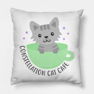 Constellation Cat Cafe: Classic Logo Pillow