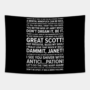 Rocky Horror Quotes Tapestry