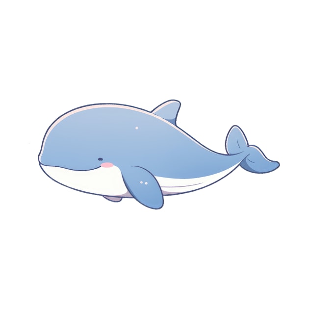 Cute blue whale by SundayDonuts