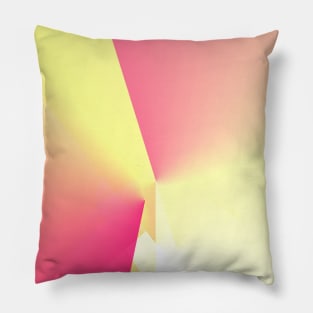 yellow pink white abstract texture Pillow