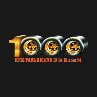 1000km Paul Ricard Race Circuit / 70s French Racing Design T-Shirt