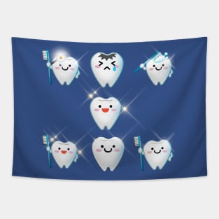 Clean Your Teeth Every Day Tapestry