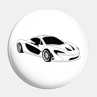 McLaren 720s Black Outline Pin