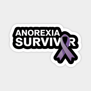 Anorexia Survivor - Periwinkle Ribbon Magnet