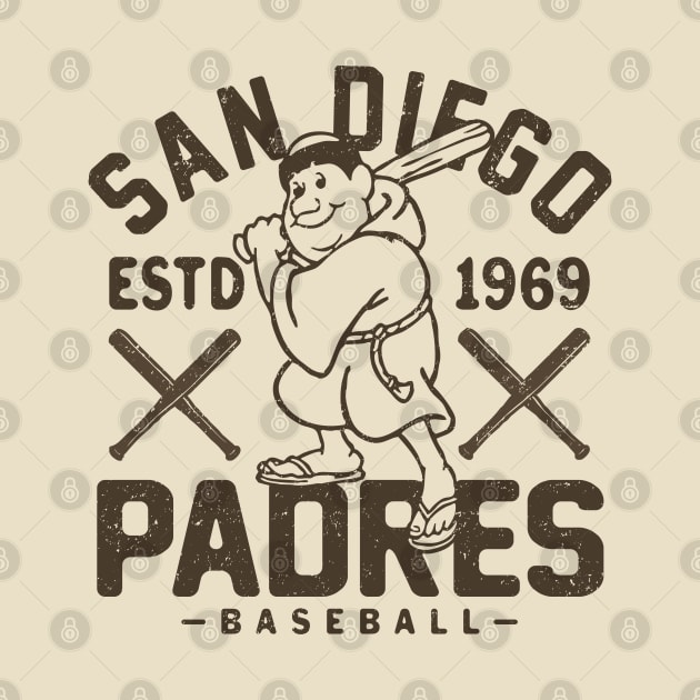 Retro San Diego Padres 1 by Buck Tee by Buck Tee