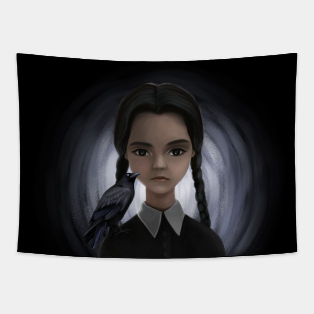 The addams family Tapestry by Vladislava